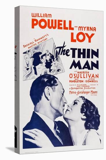 The Thin Man, William Powell, Myrna Loy, 1934-null-Stretched Canvas