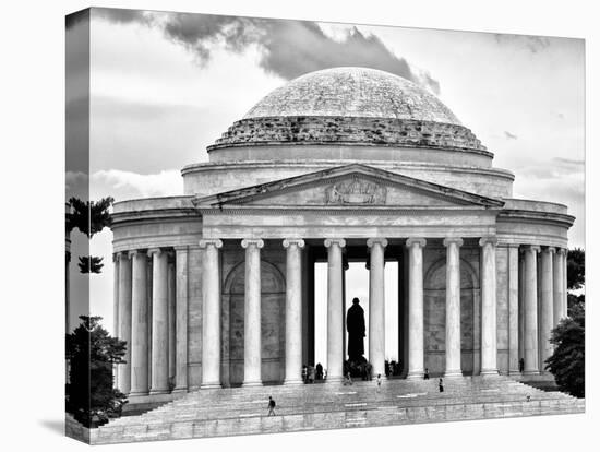 The Thomas Jefferson Memorial, Washington D.C, District of Columbia, Black and White Photography-Philippe Hugonnard-Premier Image Canvas