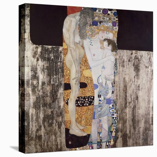 The Three Ages of Woman-Gustav Klimt-Stretched Canvas