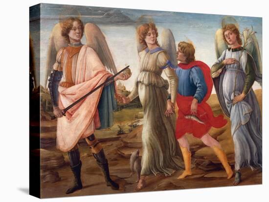 The Three Archangels and Tobias-Filippino Lippi-Premier Image Canvas