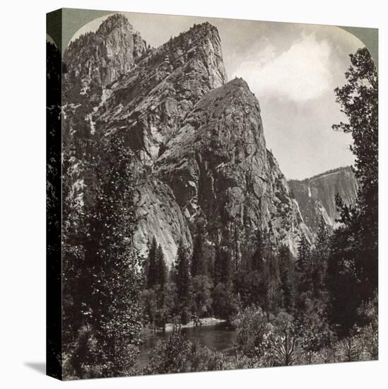 The Three Brothers, Yosemite Valley, California, USA, 1902-Underwood & Underwood-Premier Image Canvas