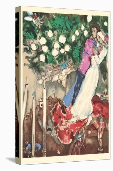 'The Three Candles - Floating Angels' Art Print - Marc Chagall | Art.com