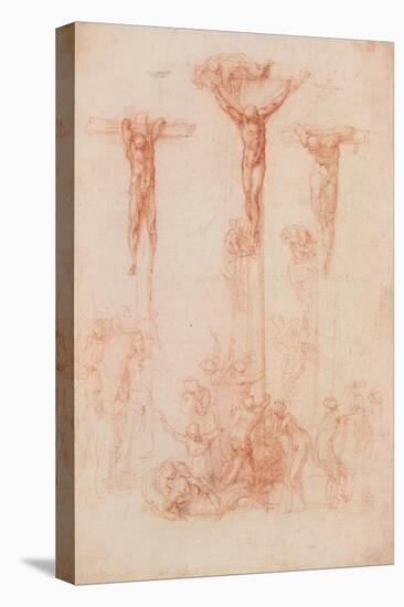 The Three Crosses-Michelangelo-Stretched Canvas