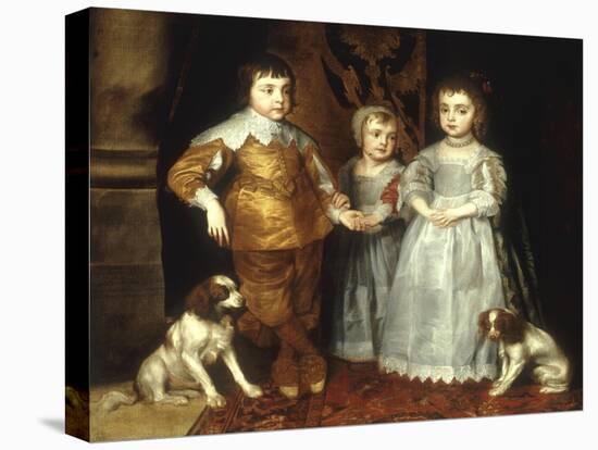 The Three Eldest Children of Charles I-Sir Anthony Van Dyck-Premier Image Canvas