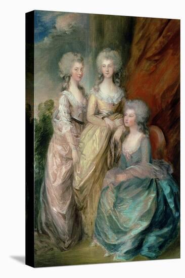 The Three Eldest Daughters of George III: Princesses Charlotte, Augusta and Elizabeth in 1784-Thomas Gainsborough-Premier Image Canvas