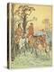 The Three Jovial Huntsmen (Colour Litho)-Randolph Caldecott-Premier Image Canvas