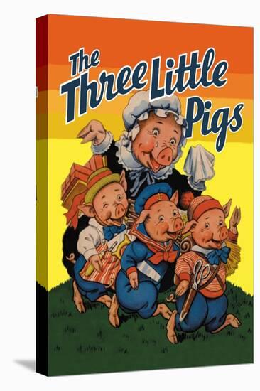 The Three Little Pigs-Milo Winter-Stretched Canvas