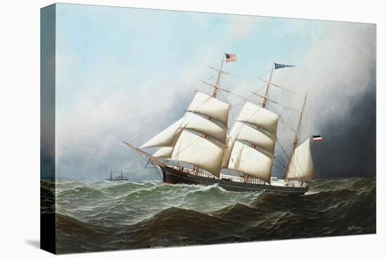 The Three Masted Barque, 'Ceres', Bound For the U. S. A, 1881-Antonio Jacobsen-Premier Image Canvas