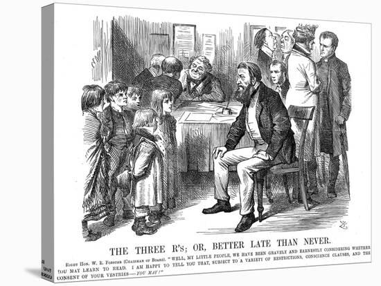 The Three R's or Better Late Than Never, 1870-John Tenniel-Premier Image Canvas