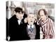 The Three Stooges, from left: Moe Howard, Curly Howard, Larry Fine, ca. 1940s-null-Stretched Canvas