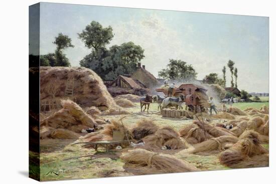 The Threshing Machine (Loiret) 1896-Albert Gabriel Rigolot-Premier Image Canvas