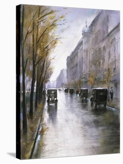 The Tiergartenstrasse, Berlin-Lesser Ury-Premier Image Canvas