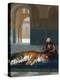 The Tiger and the Guardian (oil on canvas)-Jean Leon Gerome-Premier Image Canvas