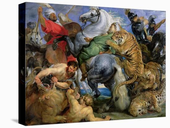 The Tiger Hunt, c.1616-Peter Paul Rubens-Premier Image Canvas