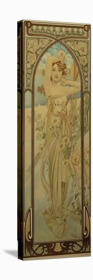 The Times of the Day: Daytime Dash-Alphonse Mucha-Premier Image Canvas