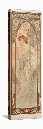 The Times of the Day: Evening Contemplation, 1899-Alphonse Mucha-Premier Image Canvas