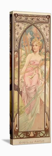 The Times of the Day: Morning Awakening, 1899-Alphonse Mucha-Premier Image Canvas