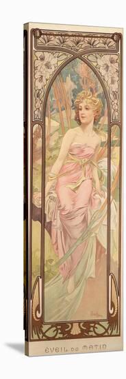The Times of the Day: Morning Awakening, 1899-Alphonse Mucha-Premier Image Canvas