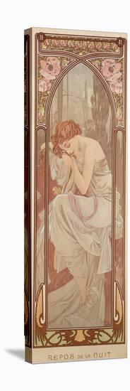 The Times of the Day: Night's Rest, 1899-Alphonse Mucha-Premier Image Canvas