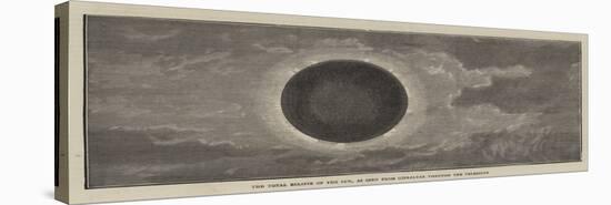 The Total Eclipse of the Sun, as Seen from Gibraltar Through the Telescope-null-Premier Image Canvas