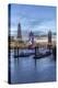 The Tower Bridge in London Seen from the East at Dusk, London, England-David Bank-Premier Image Canvas