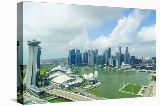 The Towers of the Central Business District and Marina Bay in the Morning, Singapore-Fraser Hall-Premier Image Canvas