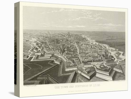 The Town and Fortress of Lille-Alphonse Marie de Neuville-Premier Image Canvas