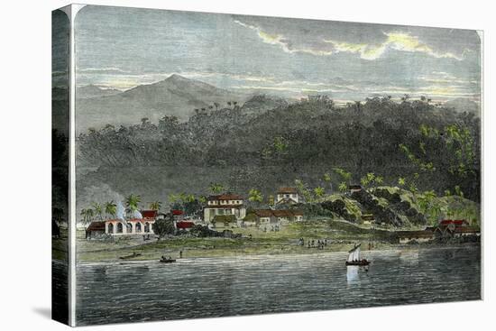 The Town of Morant, Morant Bay, Jamaica, C1880-null-Premier Image Canvas