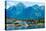The town of Sitka & the spectacular mountains of Baranof Island, Southeast Alaska-Mark A Johnson-Premier Image Canvas