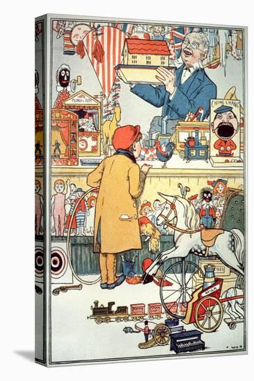 The Toy Shop, C.1910 (Colour Litho)-English-Premier Image Canvas