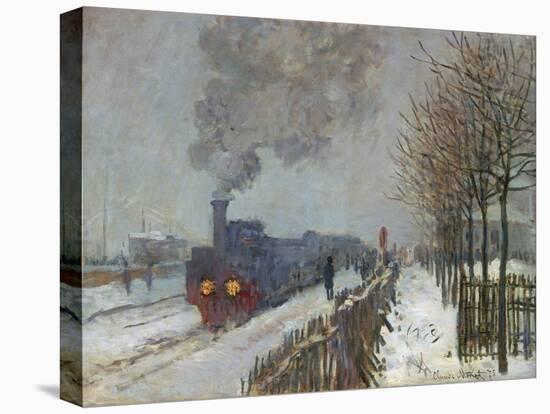 The Train in the Snow (Or: the Locomotive) 1875-Claude Monet-Premier Image Canvas