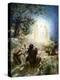 The transfiguration of Jesus - Bible-William Brassey Hole-Premier Image Canvas