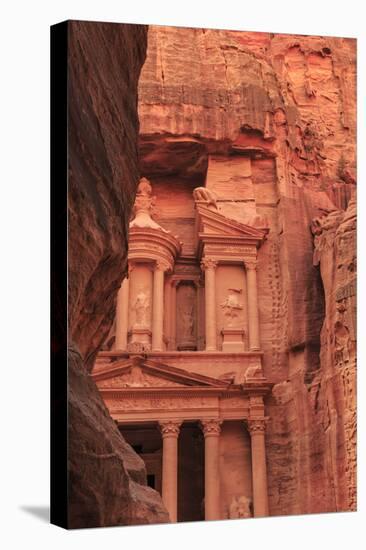 The Treasury (Al-Khazneh), Seen from the Siq, Petra, Jordan, Middle East-Eleanor Scriven-Premier Image Canvas