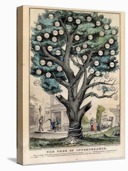 The Tree of Intemperance, Published by N. Currier, New York, 1849-Currier & Ives-Premier Image Canvas