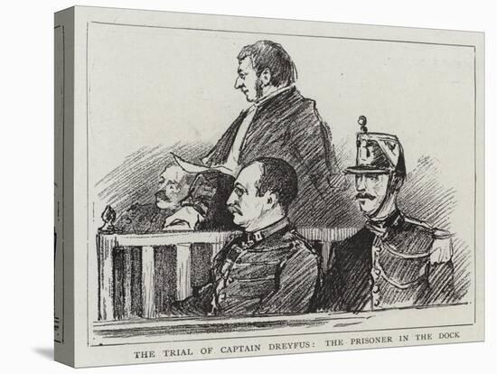 The Trial of Captain Dreyfus, the Prisoner in the Dock-null-Premier Image Canvas