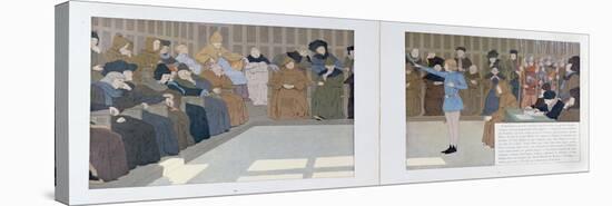 The Trial of Joan of Arc in Rouen Castle in 1431 from 'Jeanne D'Arc', C.1910-Louis Maurice Boutet De Monvel-Premier Image Canvas