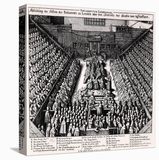 The Trial of the Thomas Wentworth Earl of Strafford in 1641-Wenceslaus Hollar-Premier Image Canvas