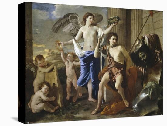 The Triumph of David, 1630-Nicolas Poussin-Premier Image Canvas