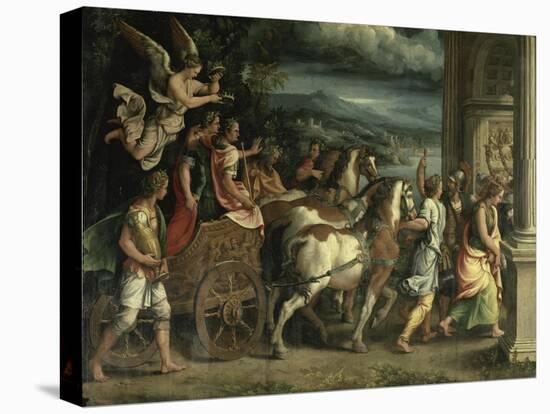 The Triumph of Titus and Vespasian-Giulio Romano-Premier Image Canvas