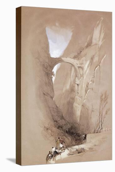 The Triumphal Arch crossing the Ravine leading to Petra-David Roberts-Premier Image Canvas