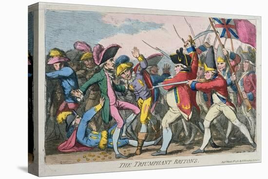 The Triumphant Britons, Published by Hannah Humphrey in 1780-James Gillray-Premier Image Canvas