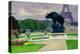 The Trocadero Gardens and the Rhinoceros by Jacquemart-Jules Ernest Renoux-Premier Image Canvas