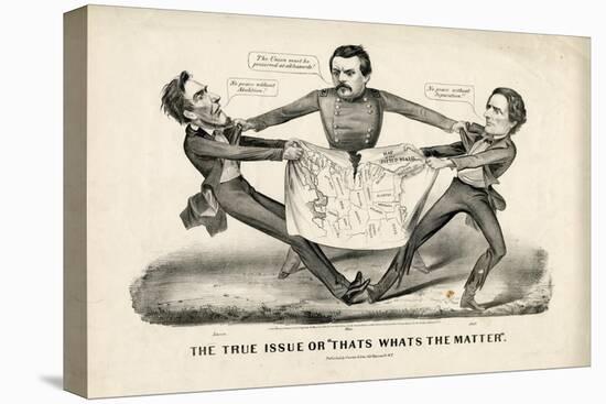 The True Issue or That's What's the Matter, 1864-Currier & Ives-Premier Image Canvas