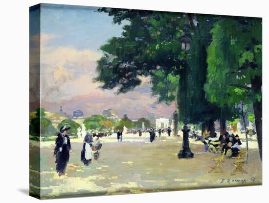 The Tuileries-Jules Ernest Renoux-Premier Image Canvas
