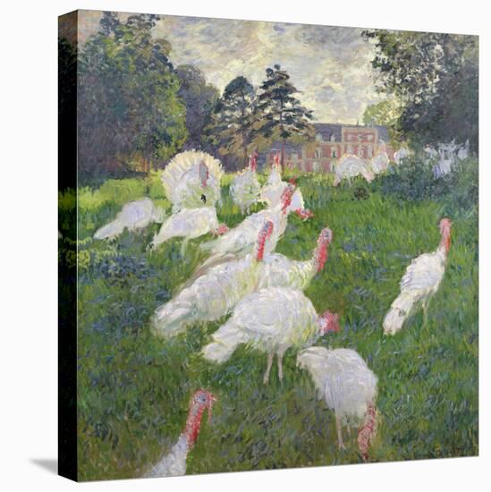 The Turkeys at the Chateau De Rottembourg, Montgeron, 1877-Claude Monet-Premier Image Canvas