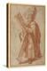 The Twelve Apostles: St. Andrew, 1518-20 (Chalk on Paper)-Giulio Romano-Premier Image Canvas