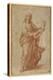 The Twelve Apostles: St. John, 1518-20 (Chalk on Paper)-Giulio Romano-Premier Image Canvas