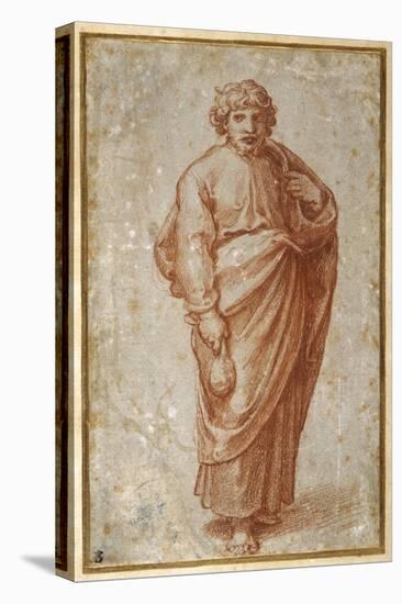 The Twelve Apostles: St. Paul, 1518-20 (Chalk on Paper)-Giulio Romano-Premier Image Canvas