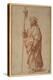 The Twelve Apostles: St. Thaddeus, 1518-20 (Chalk on Paper)-Giulio Romano-Premier Image Canvas