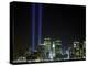 The Twin Lights Memorial Rises Above the New York City Skyline from the Waterfront-null-Premier Image Canvas